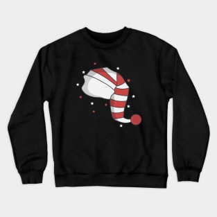 Santa Hat And Stars Crewneck Sweatshirt